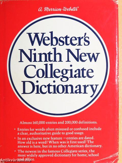 Webster's Ninth New Collegiate Dictionary