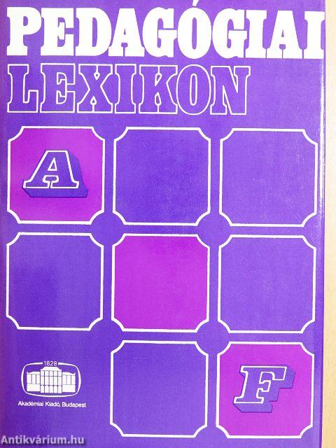 Pedagógiai lexikon I-IV. 