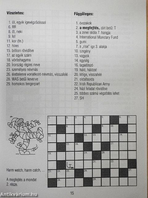 Angol keresztrejtvények