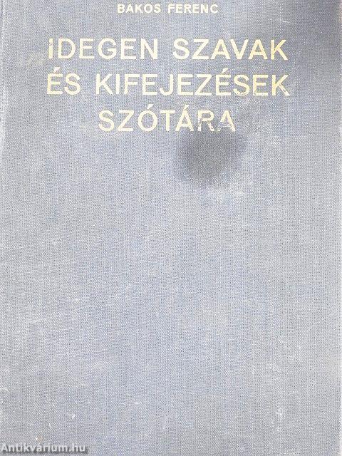 Idegen szavak és kifejezések szótára