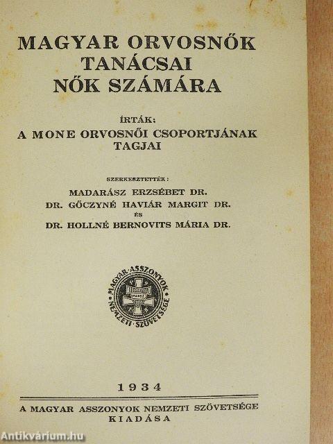 Magyar orvosnők tanácsai nők számára