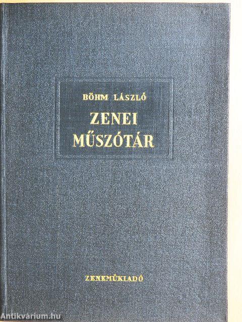 Zenei műszótár