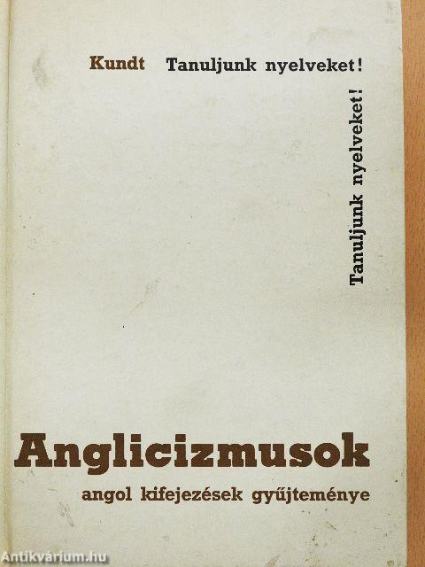 Anglicizmusok