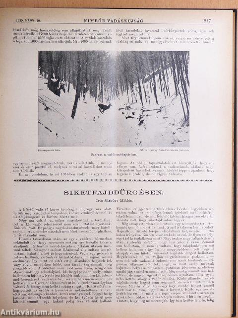 Nimród Vadászujság 1939. január-december