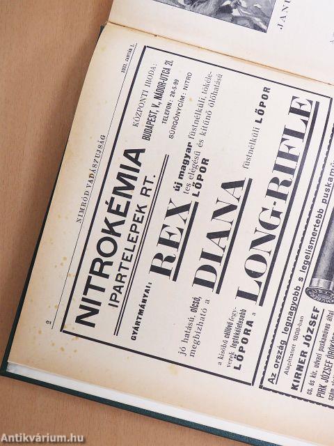 Nimród Vadászujság 1933. január-december
