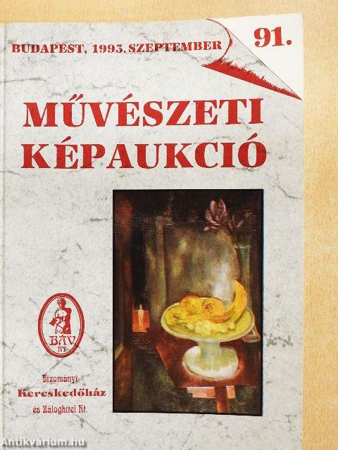 Bizományi Áruház Vállalat 91. Művészeti képaukció