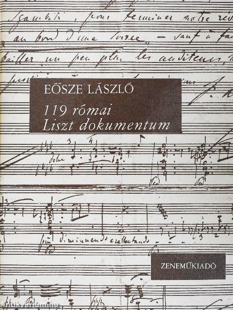 119 római Liszt dokumentum