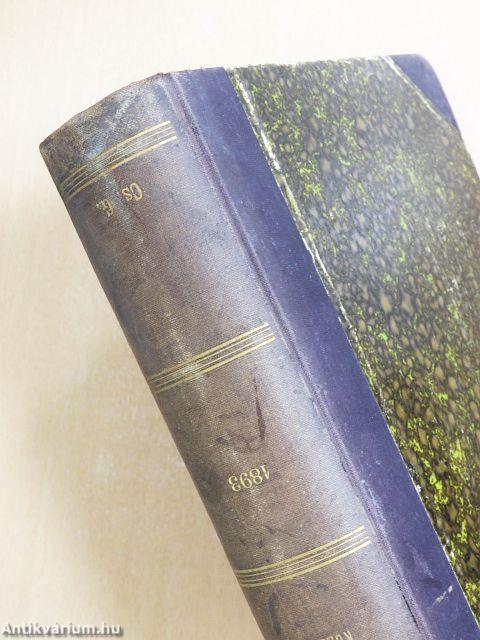Természettudományi Közlöny 1893. január-december/Pótfüzetek a Természettudományi Közlönyhöz 1893. január-december