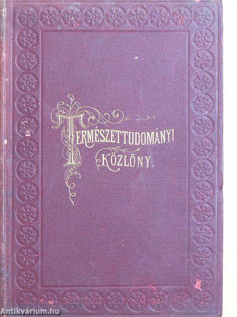 Természettudományi Közlöny 1888. január-december/Pótfüzetek a Természettudományi Közlönyökhöz 1888. január-december