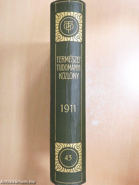 Természettudományi Közlöny 1911. január-december/Pótfüzetek a Természettudományi Közlönyhöz 1911. január-december