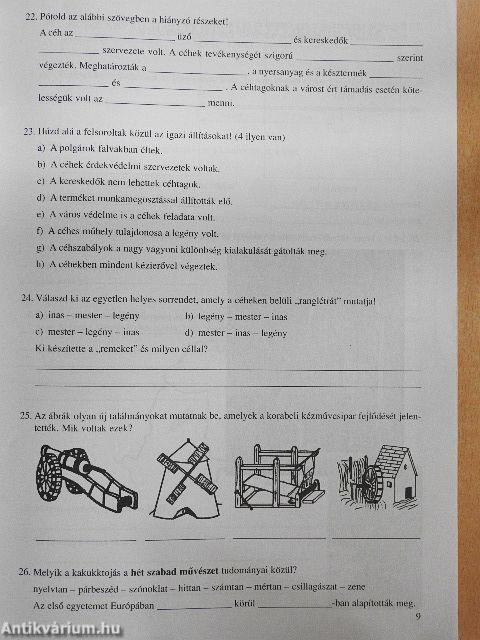 Történelem munkafüzet 6.