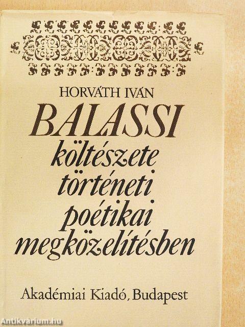 Balassi költészete történeti poétikai megközelítésben