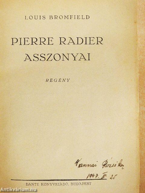 Pierre Radier asszonyai