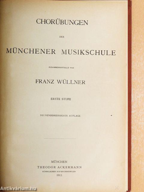 Chorübungen der Münchener Musikschule I.