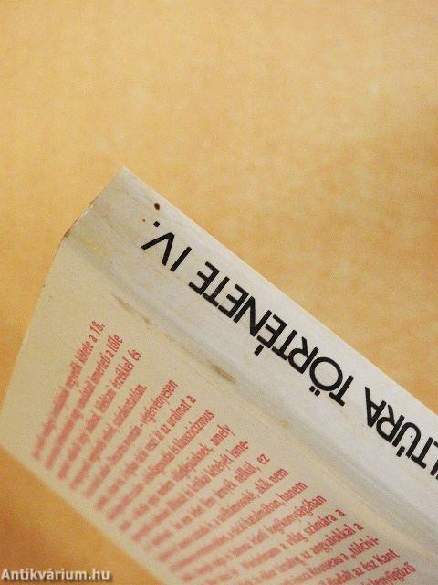 Az újkori kultúra története IV. 