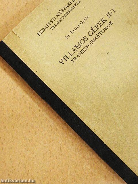 Villamos gépek II/1.