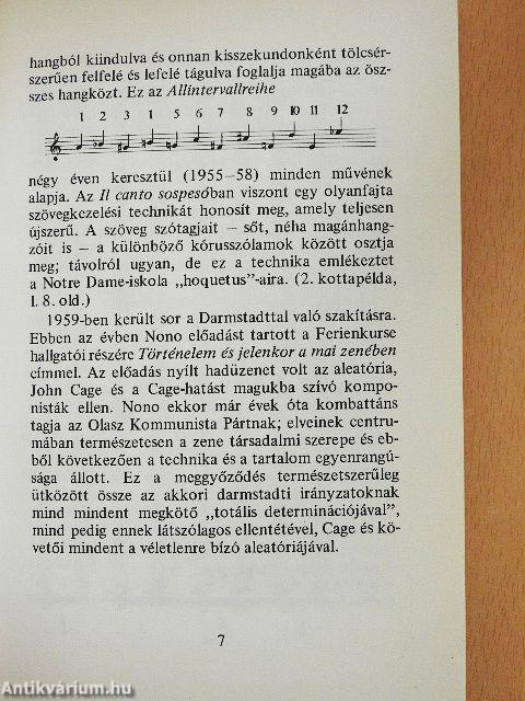 Beszélgetések Luigi Nonóval