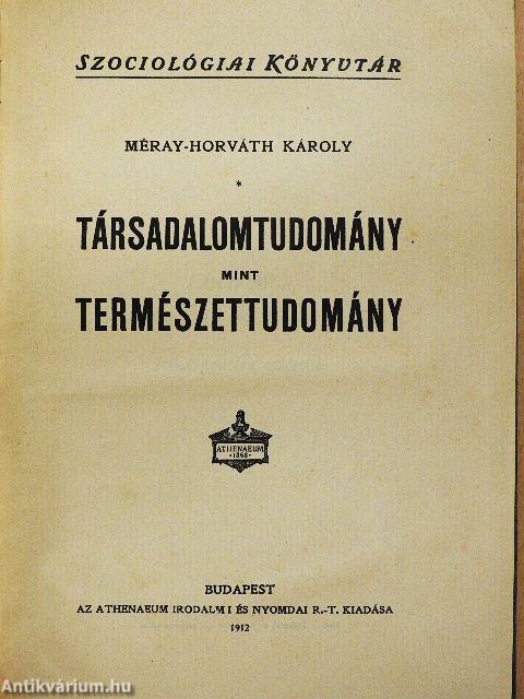 Társadalomtudomány mint természettudomány