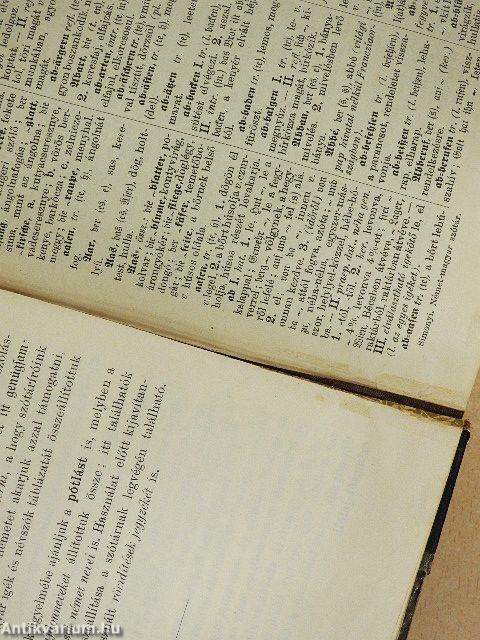 Német és magyar szótár I.