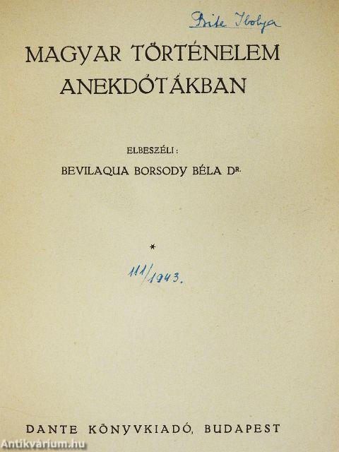 Magyar történelem anekdótákban