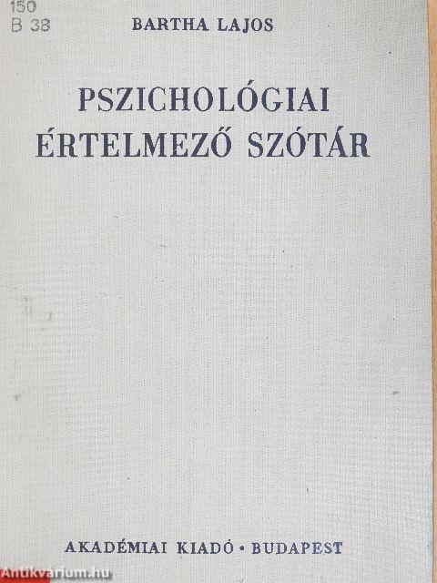 Pszichológiai értelmező szótár