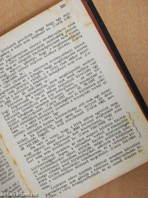 A magyar váltójog kézikönyve