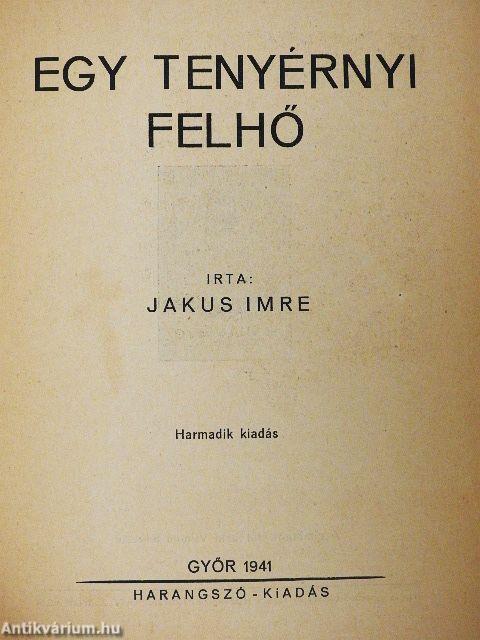 Egy tenyérnyi felhő