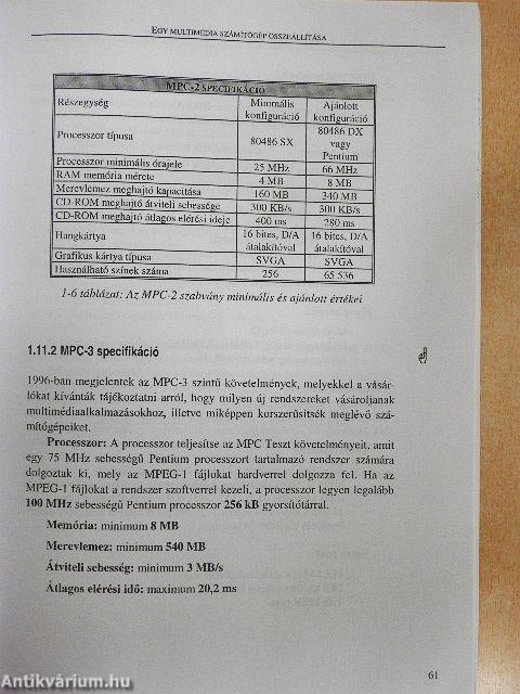 Multimédia PC-s környezetben