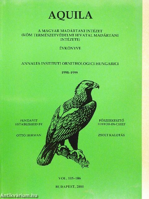 Aquila - A Magyar Madártani Intézet évkönyve 1998-1999