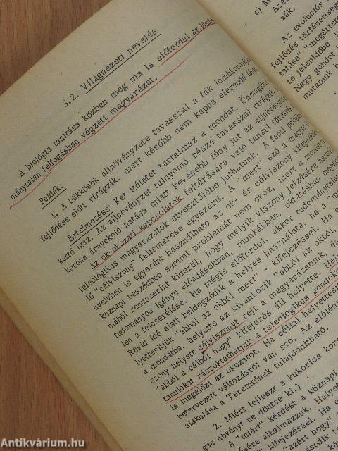 A biológia tantárgypedagógiája I-II.