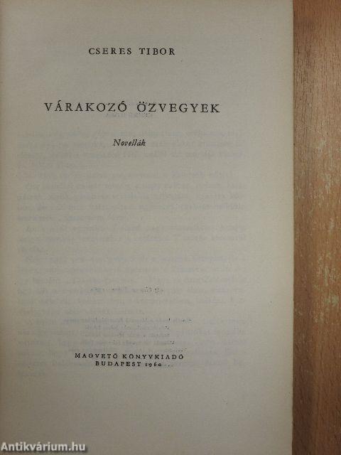 Várakozó özvegyek (dedikált példány)