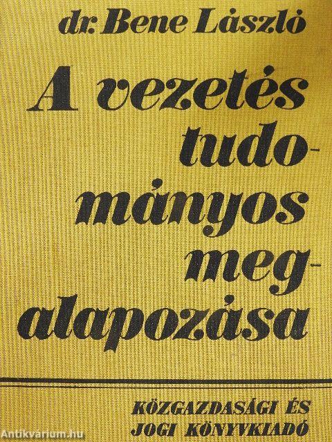 A vezetés tudományos megalapozása