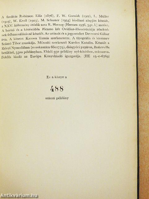 Caius Valerius Catullus összes versei