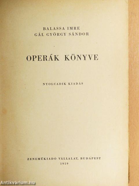 Operák könyve