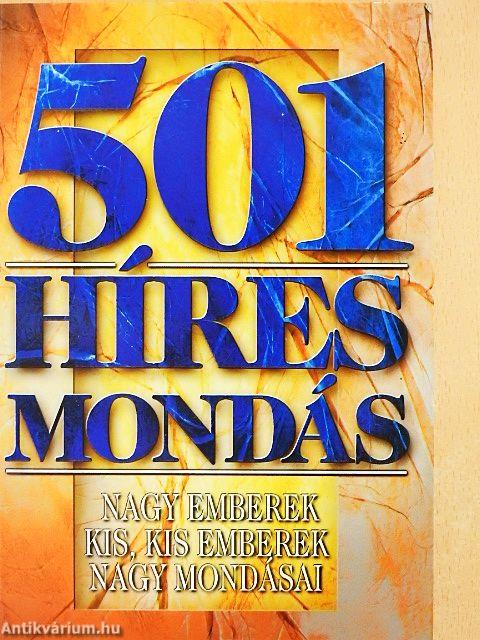 501 híres mondás