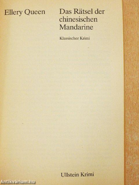 Das Rätsel der chinesischen Mandarine