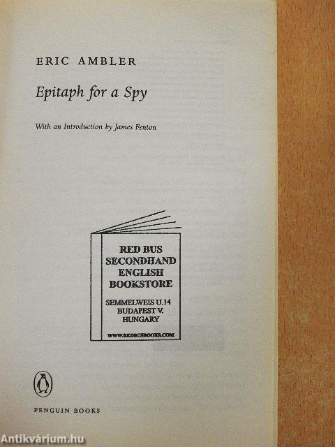 Epitaph for a Spy