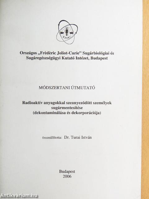 Radioaktív anyagokkal szennyeződött személyek sugármentesítése 