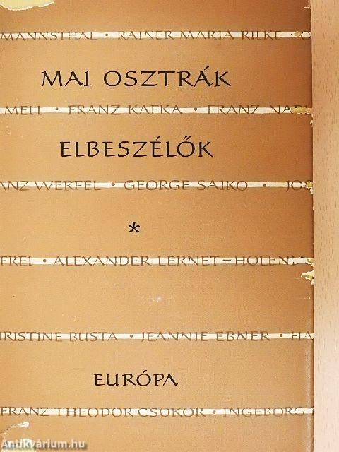 Mai osztrák elbeszélők