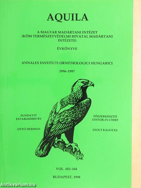 Aquila - A Magyar Madártani Intézet évkönyve 1996-1997
