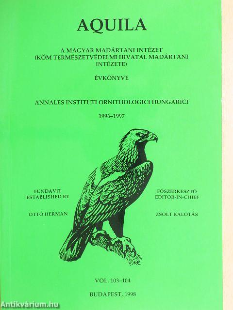 Aquila - A Magyar Madártani Intézet évkönyve 1996-1997