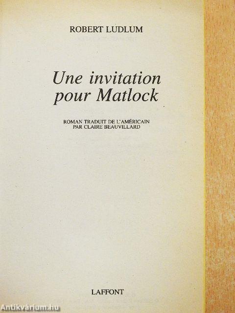 Une invitation pour Matlock