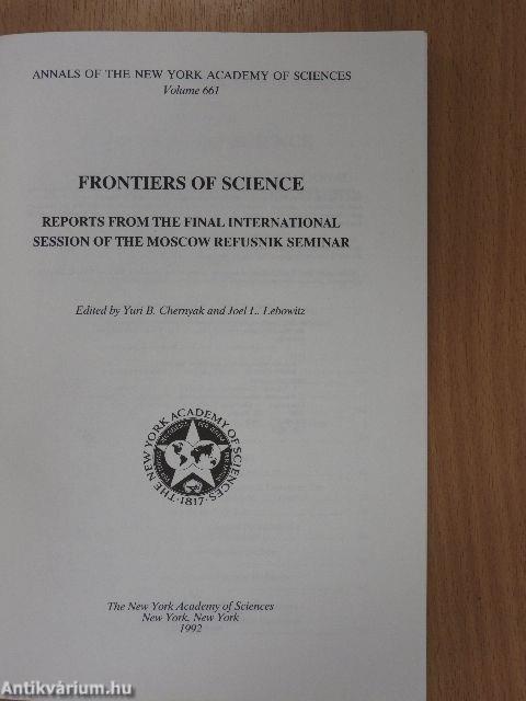 Frontiers of Science