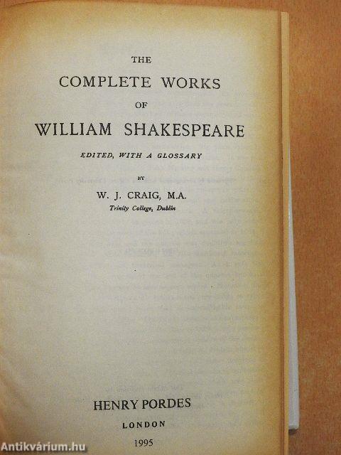 The complete works of William Shakespeare