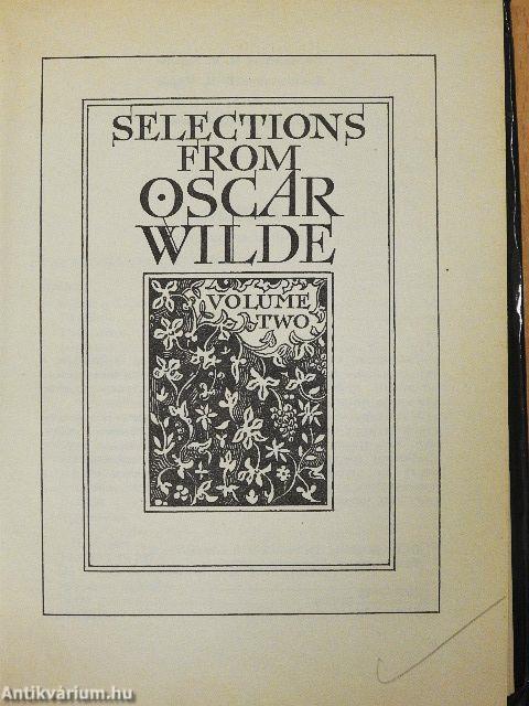 Selections from Oscar Wilde II