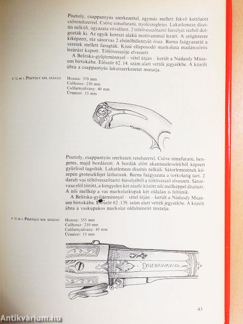 A sárvári Nádasdy Ferenc Múzeum fegyvergyűjteménye