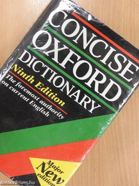 The Concise Oxford Dictionary of Current English