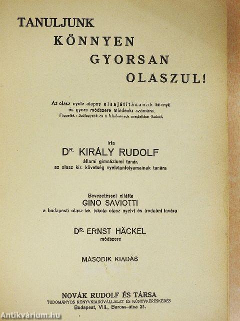 Tanuljunk könnyen, gyorsan olaszul