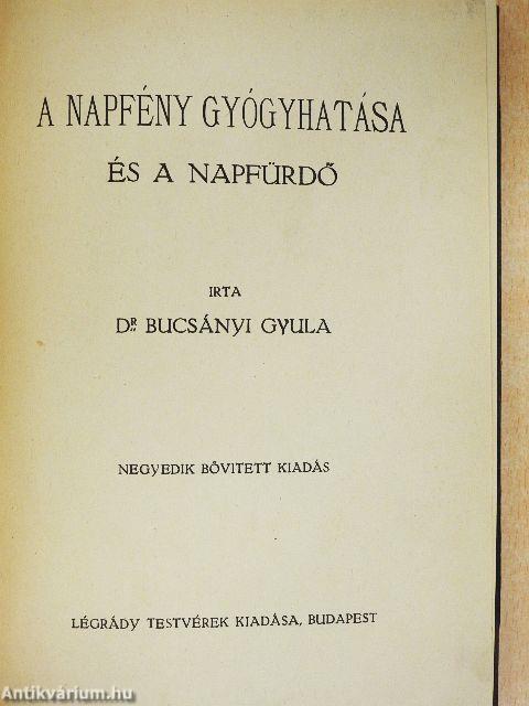 A napfény gyógyhatása és a napfürdő