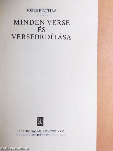 József Attila minden verse és versfordítása